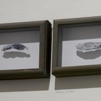 Frames with images that had melted